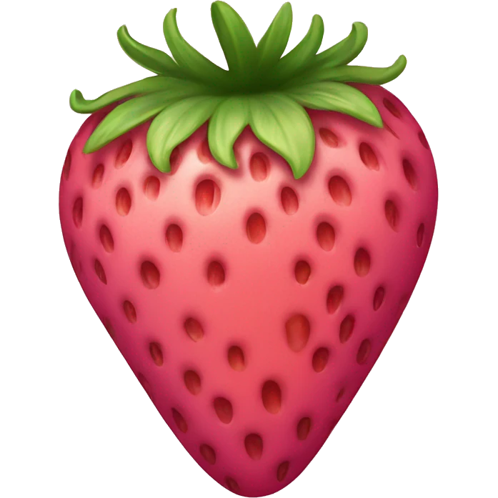 Pink strawberry emoji