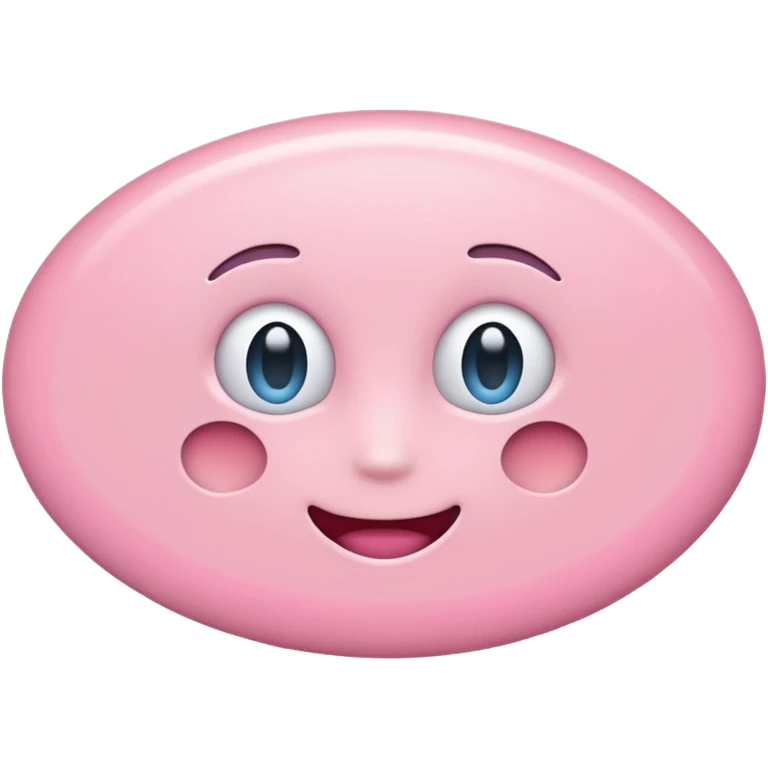 A Pink Oval emoji