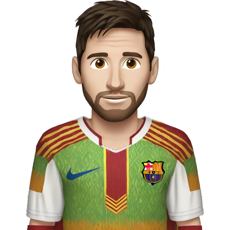 Messi in african clothes emoji