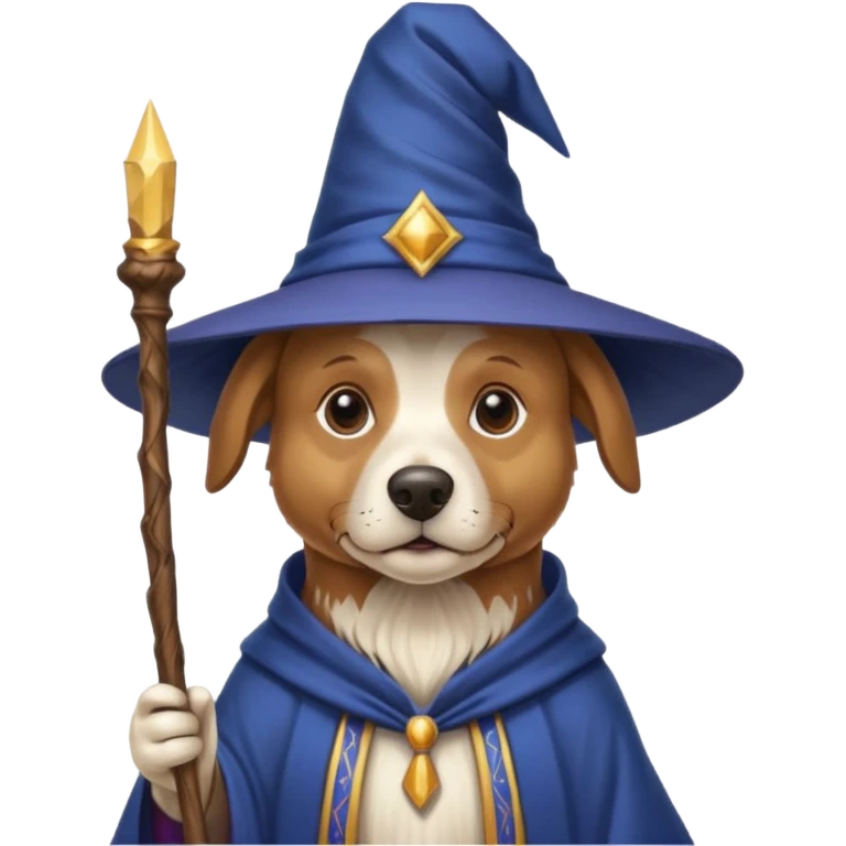 Dog wizard emoji