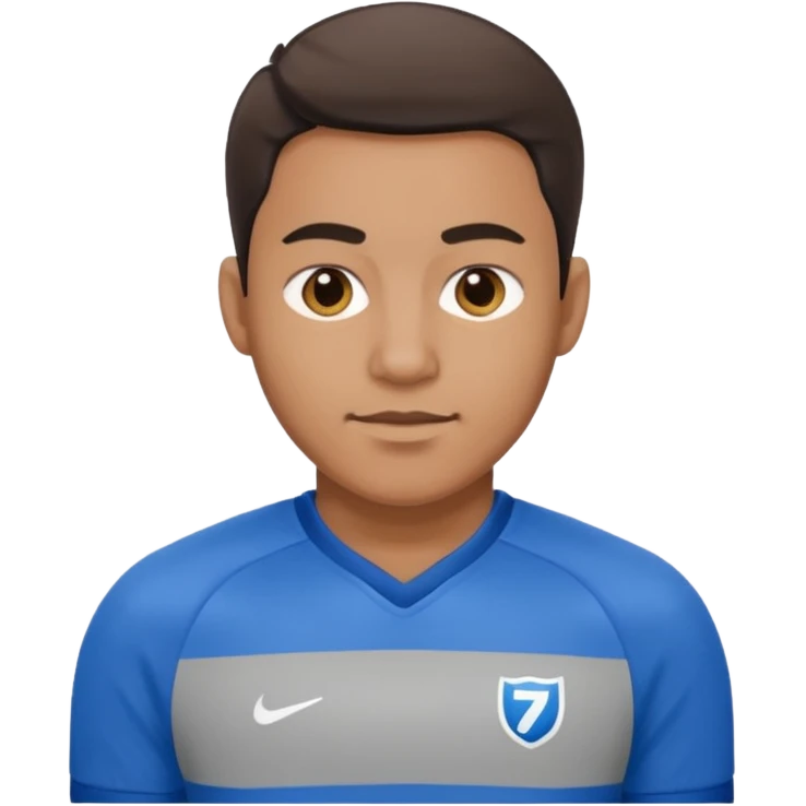 man with blue jersey emoji