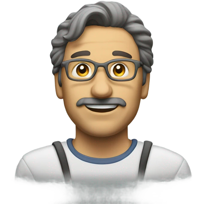 Fazzia che tira su un sopracciglio mentre sorride emoji