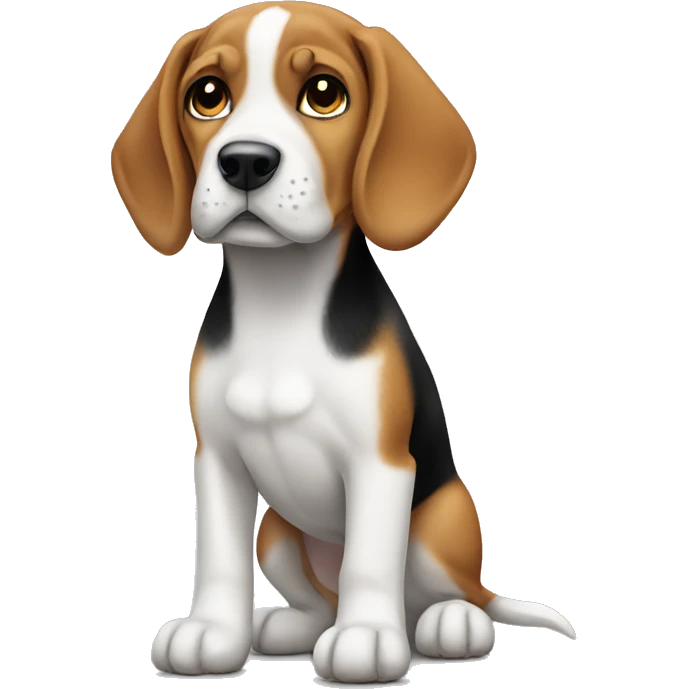 Beagle puppy standing emoji