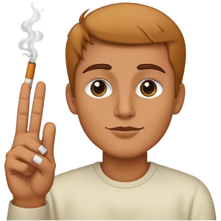 😮‍💨🤙🏻✌🏻🚬 emoji