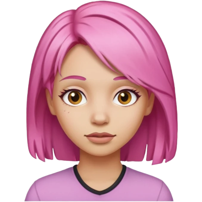 Mulher de cebolo rosa emoji