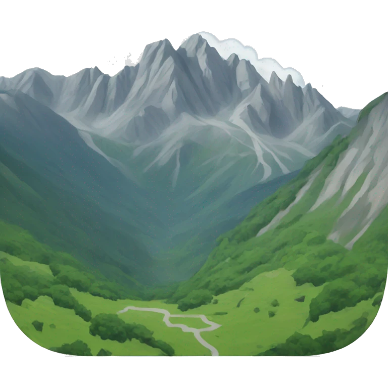 montaña de los pirineos emoji