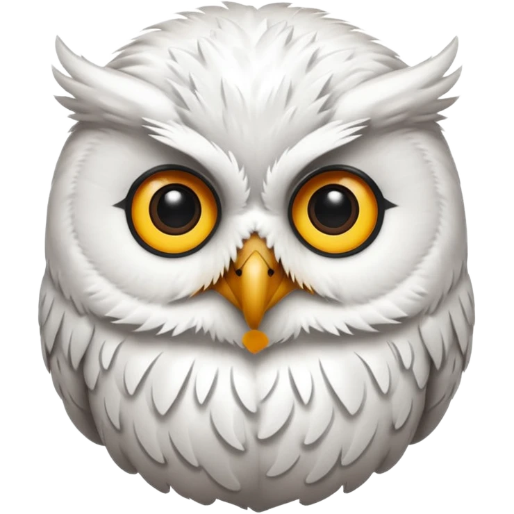 🦉 le mm hibou mais blanc  emoji