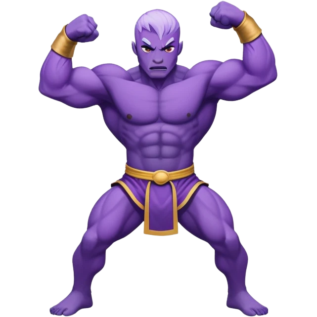 purple middle fighter emoji