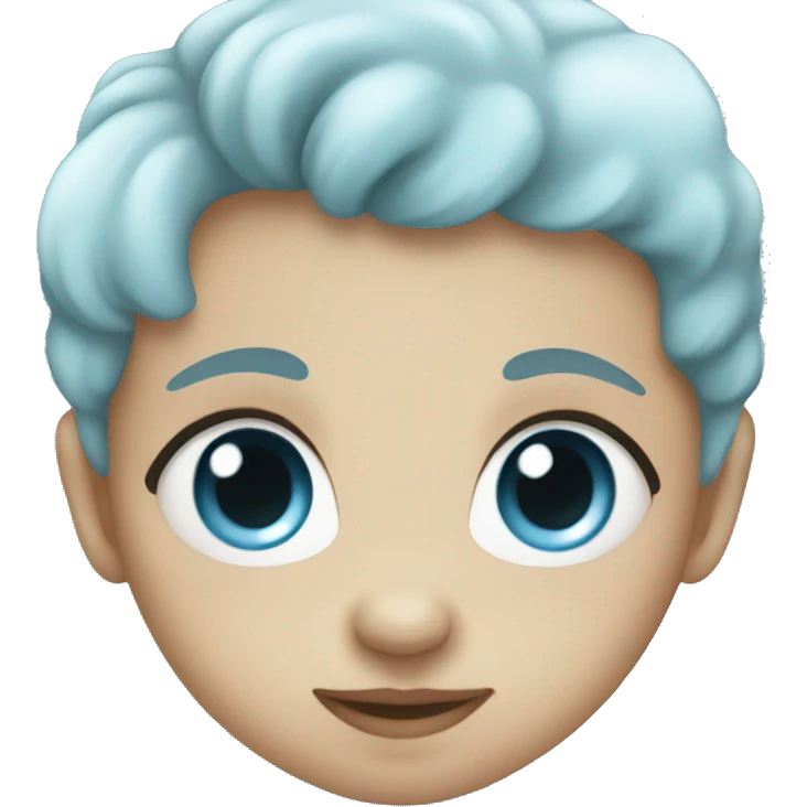 Baby blue heart  emoji
