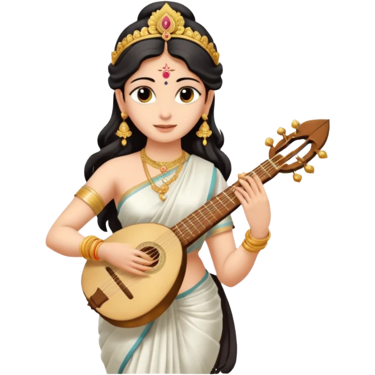 the Hindu goddess Saraswati emoji