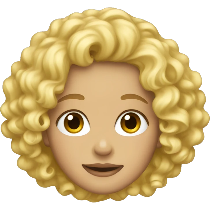 blonde curls  emoji