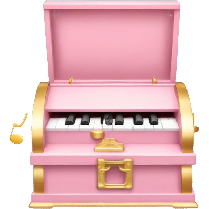 Light pink music box emoji
