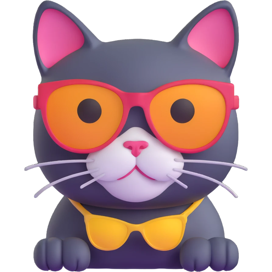 cat wearing sunglasses emoji