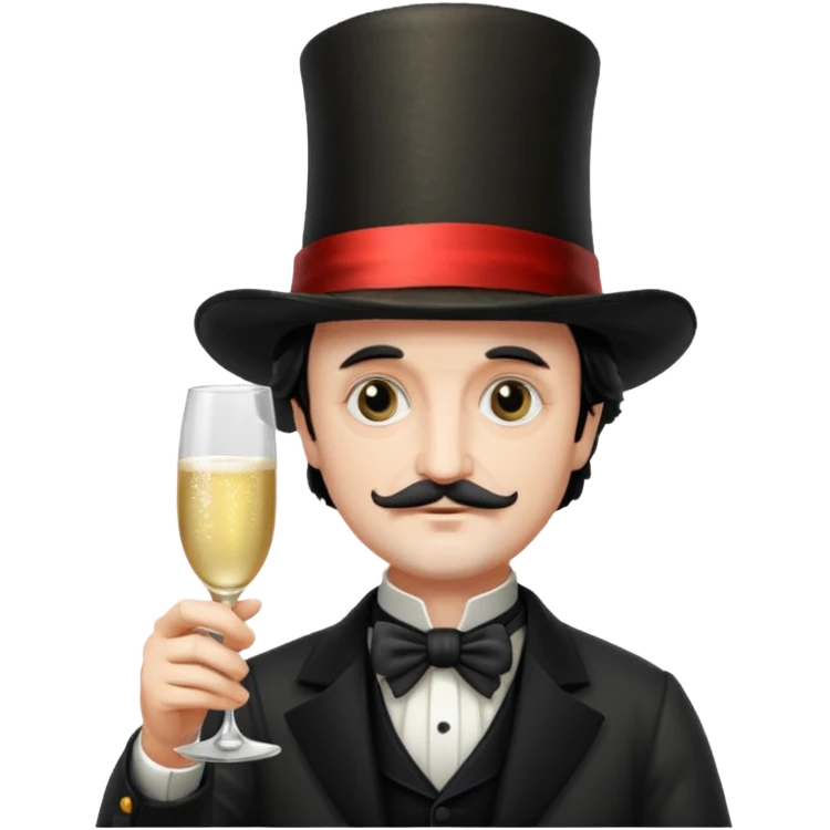 edgar allan poe at christmas emoji