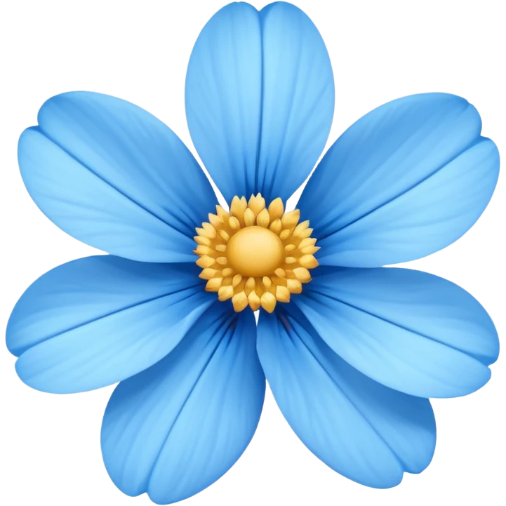 Blue flower emoji