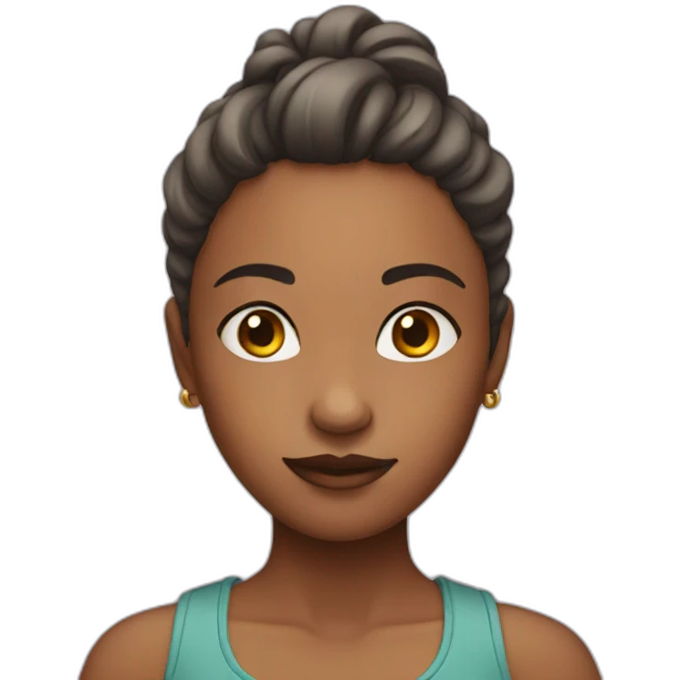 toned girl emoji