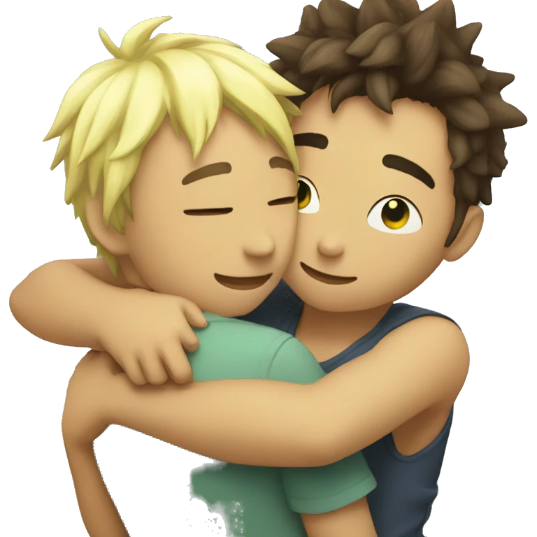 Ash hugging pikach emoji