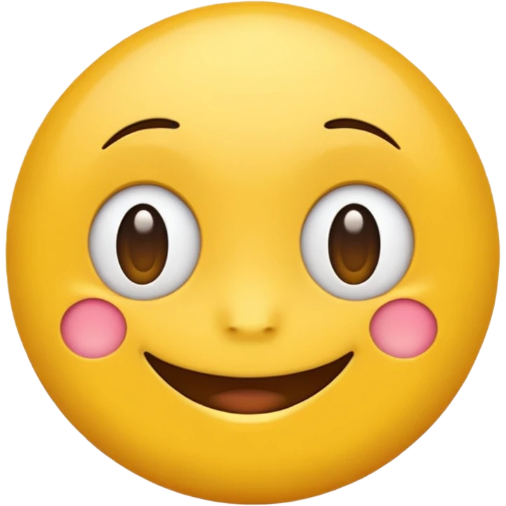 Emoji, yellow round teasing smile emoji