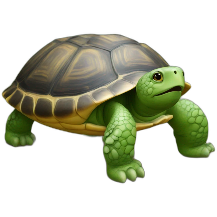 Chat sur tortue emoji