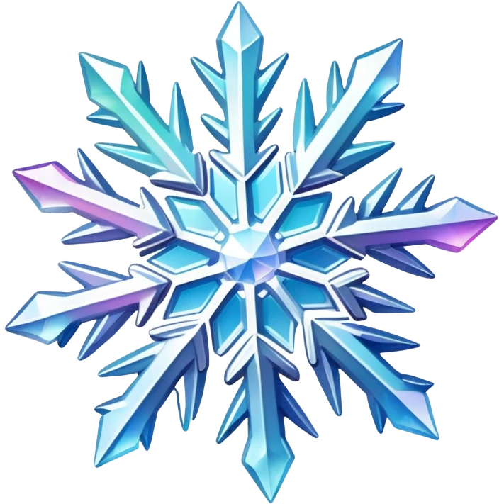 Iridescent sparkly shiny nebula snow crystal   emoji