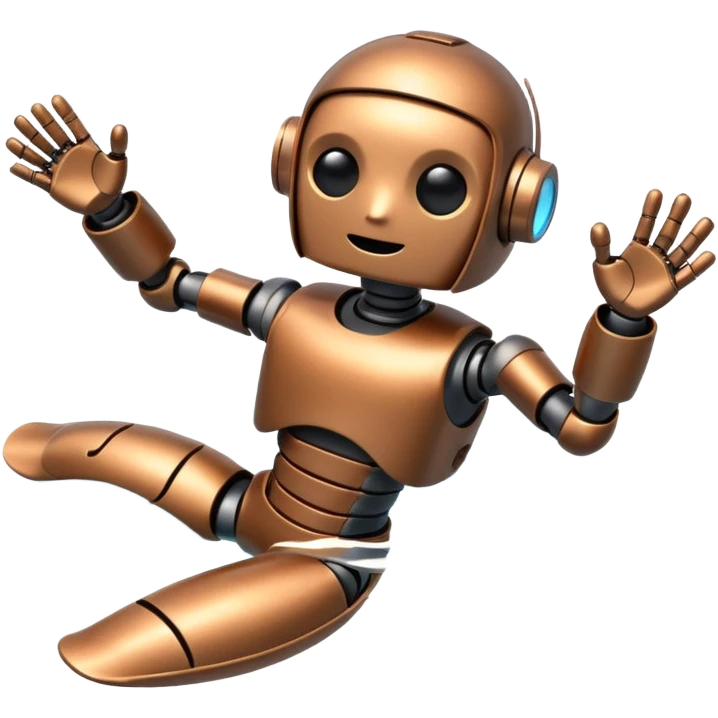 robot swimming emoji