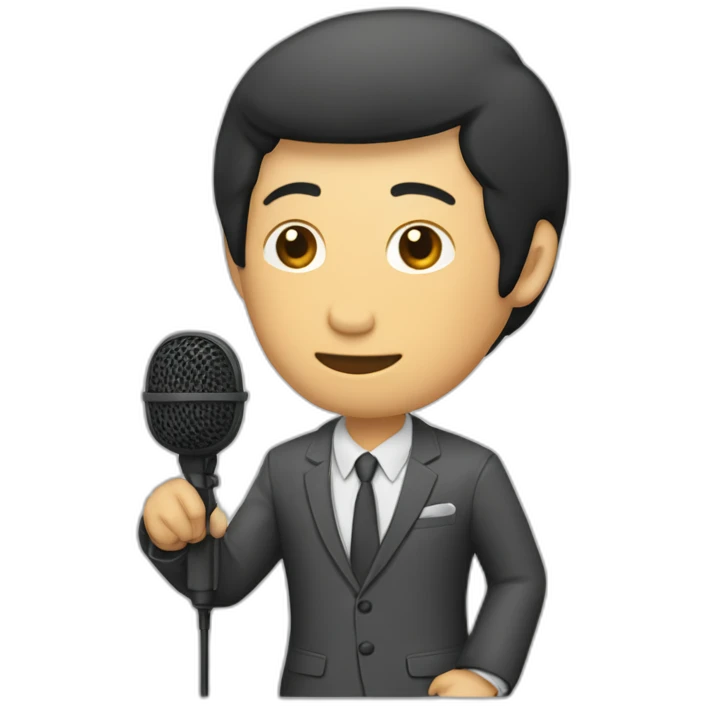 Chit yin htoo - Suit - microphone emoji