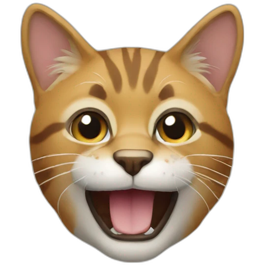 Chat qui rigole emoji