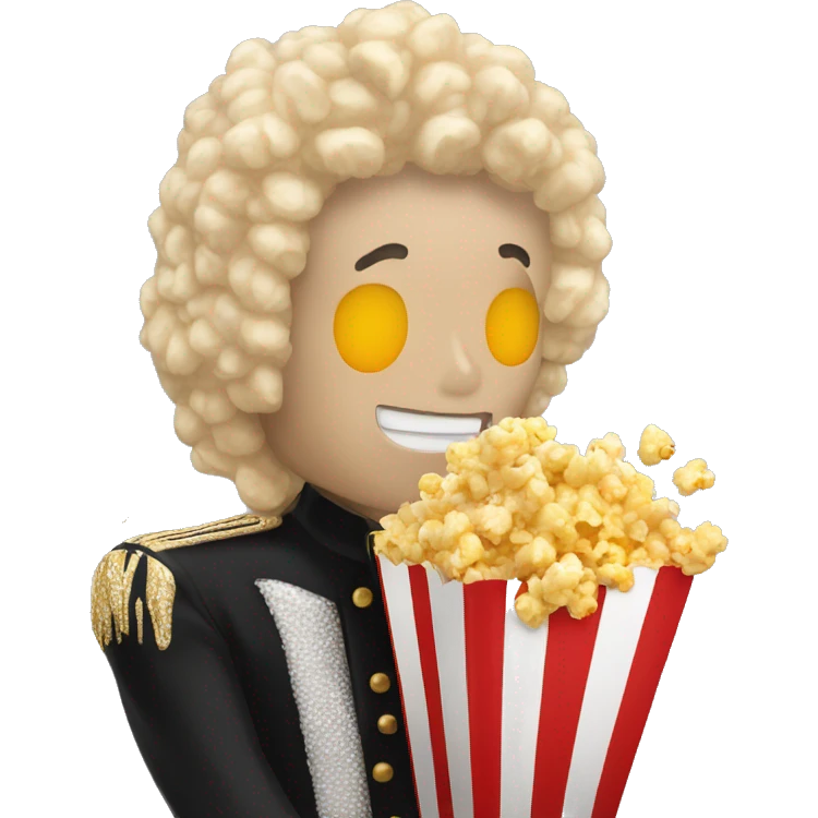 michael jackson qui mange du popcorn emoji