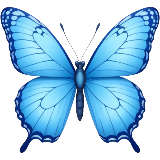 Blue butterfly emoji