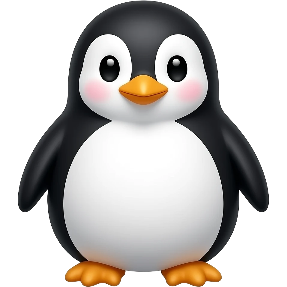 a cute penguin emoji