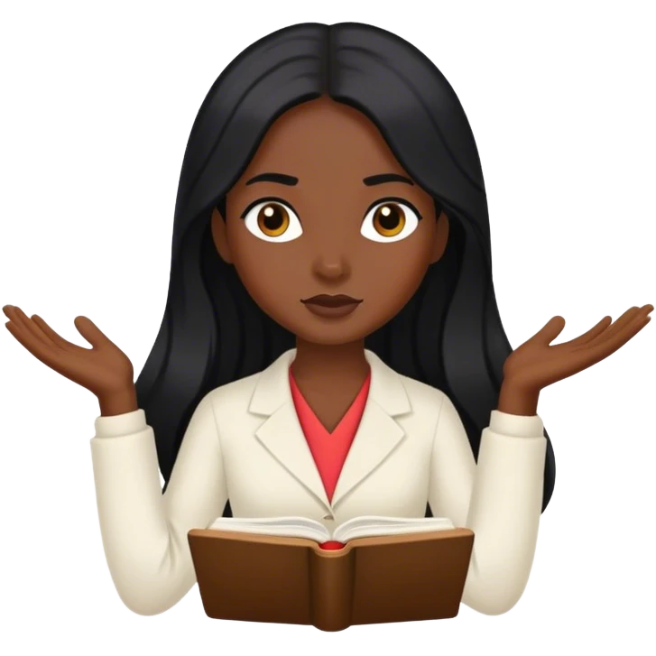 Maestra dando clases CABELLO  emoji