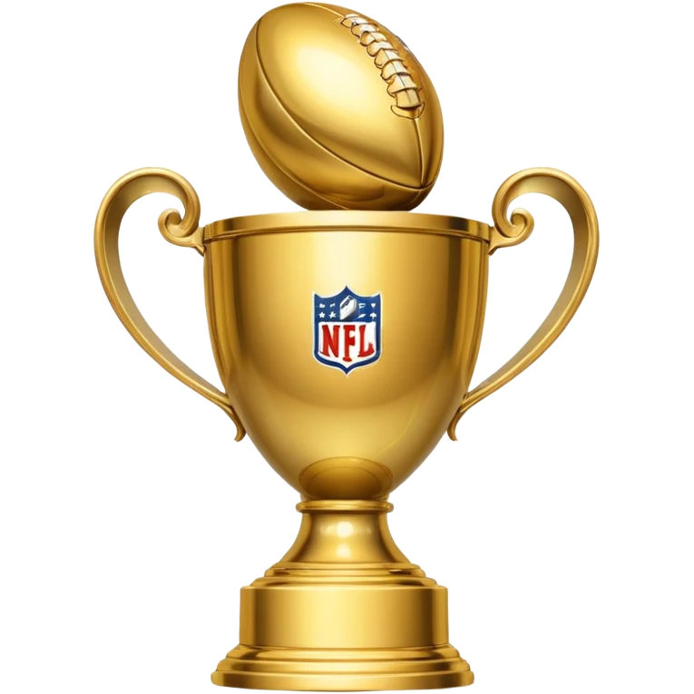 Super Bowl trophy emoji