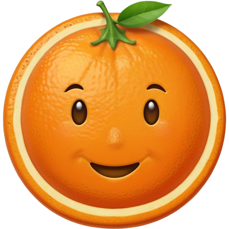 flat clementine emoji