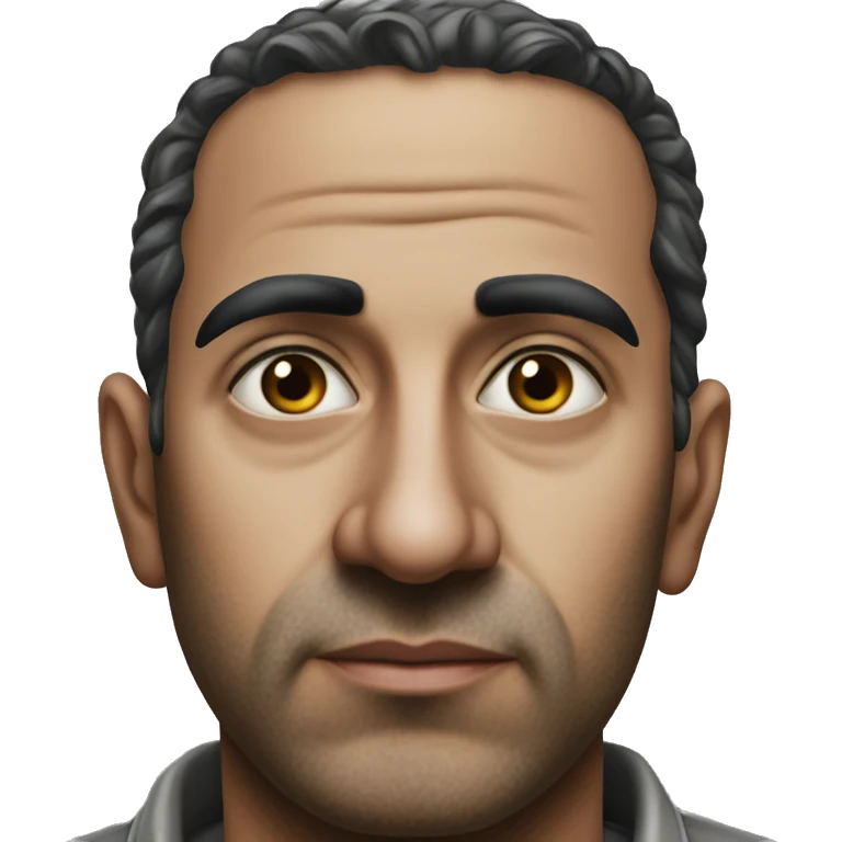 Palestinian man photorealistic serious emoji