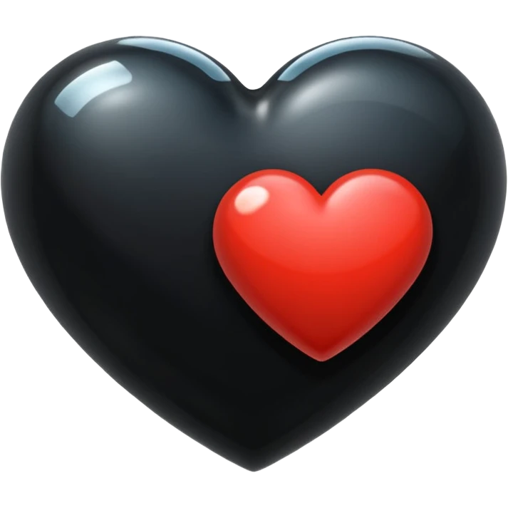 Create an emoji featuring a black heart 🖤 inside a thought bubble 💭 emoji