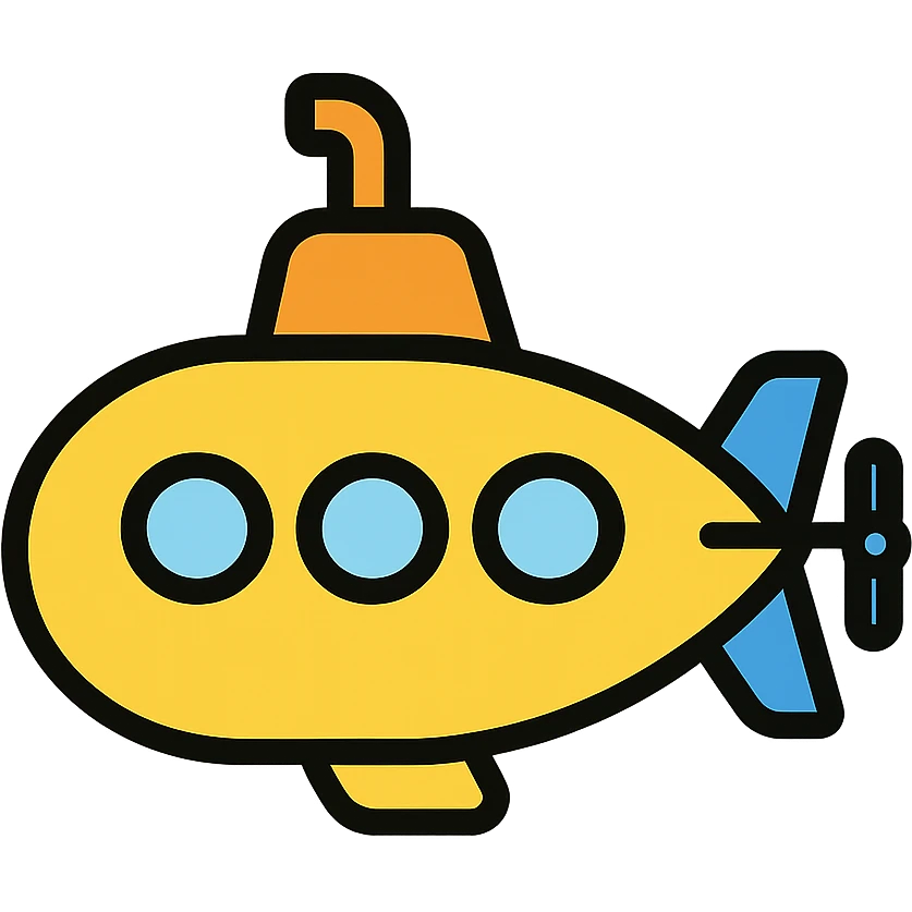 colored denizaltı (submarine) icon emoji