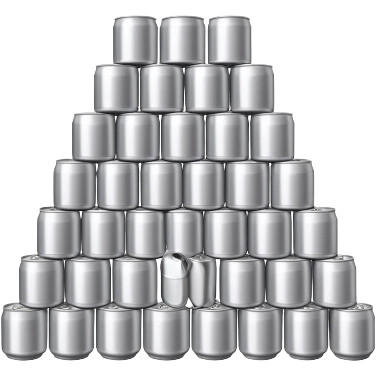 stack of many beer cans emoji