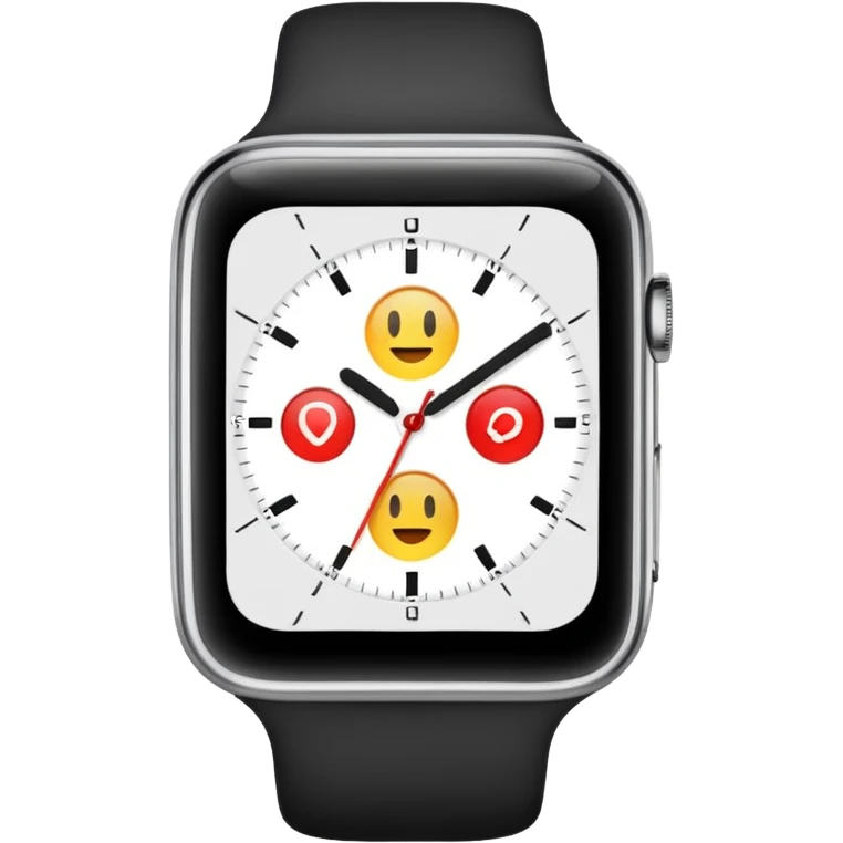 jolie montre blanche emoji