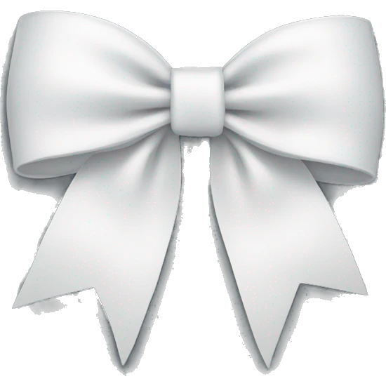 white bow emoji