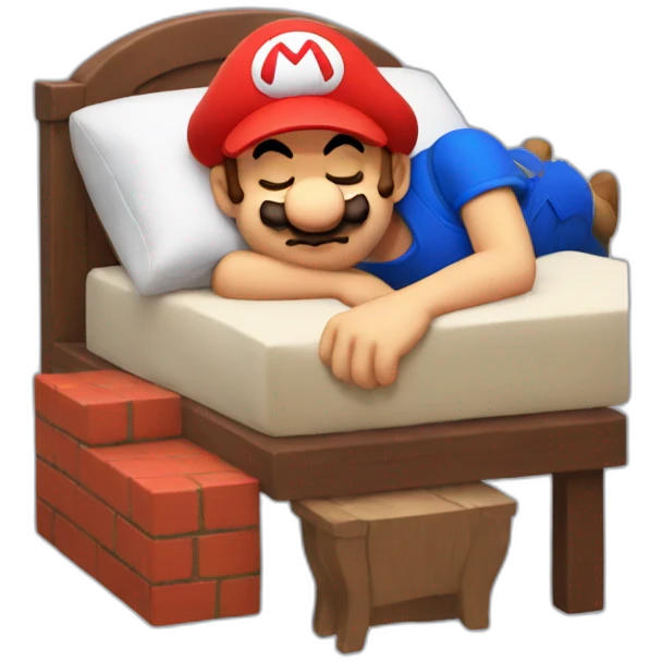 mario sleeping emoji