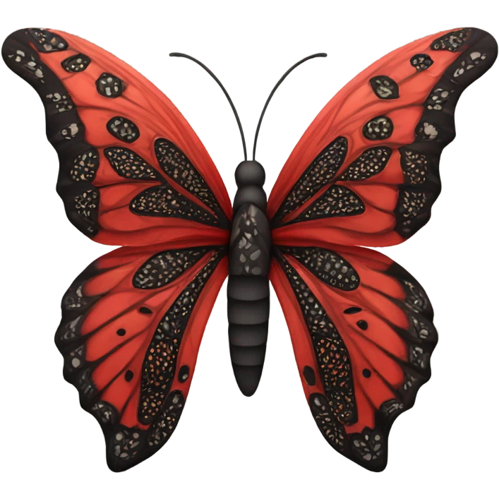 red butterfly emoji