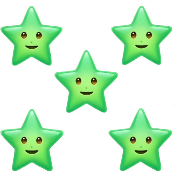 estrelas verdes emoji
