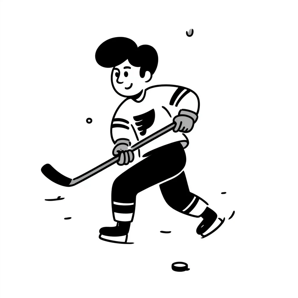 hockey man emoji