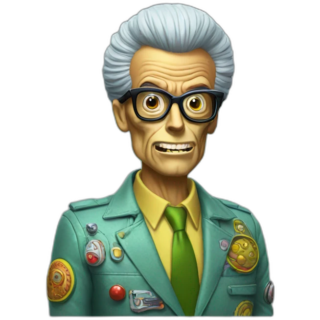 Mars Attacks wearing glasses emoji