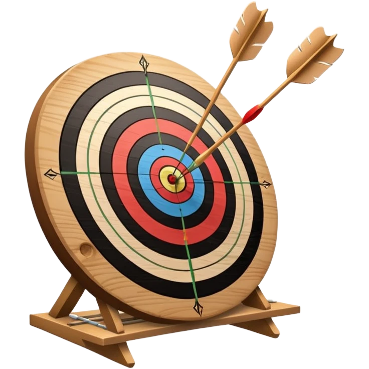 Archery board with arrows emoji