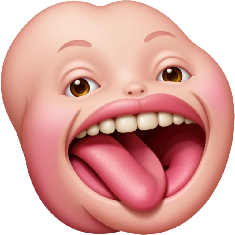 Sexy tongue emoji