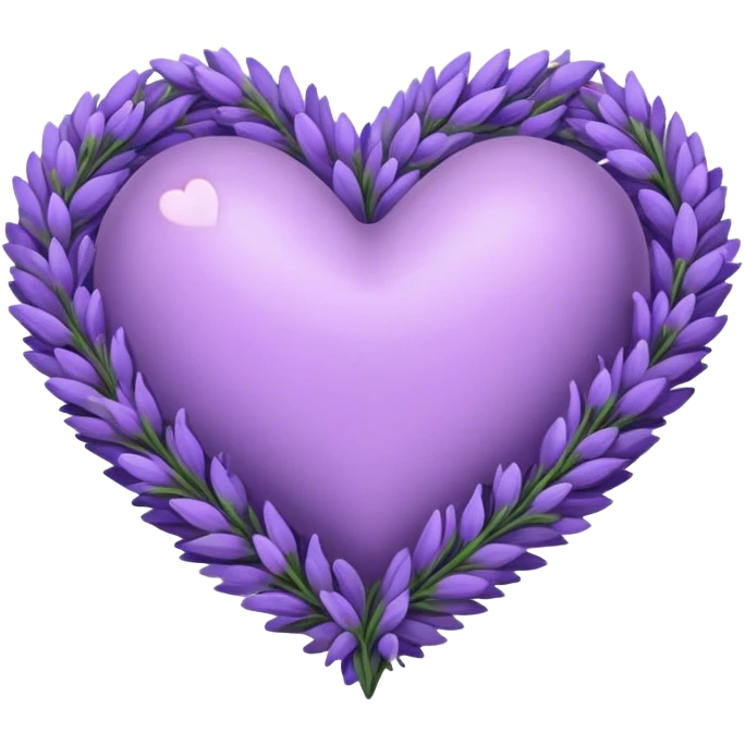 Lavender heart  emoji