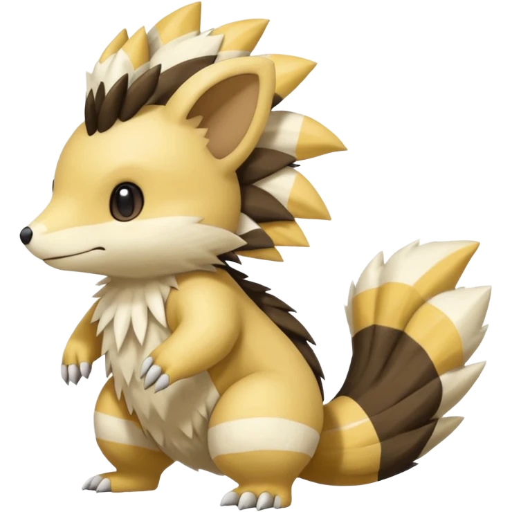 Sandslash-Emolga-Pachirisu-Cacomistl-Fakemon-hybrid-creature (full body) emoji
