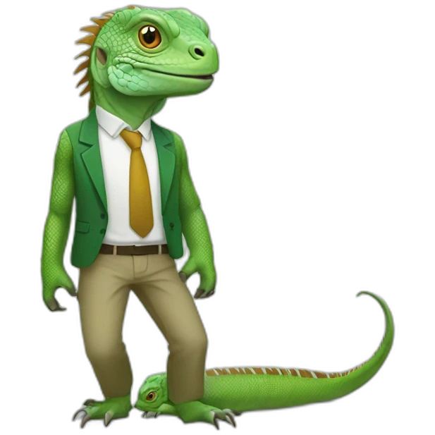 iguana business full length emoji