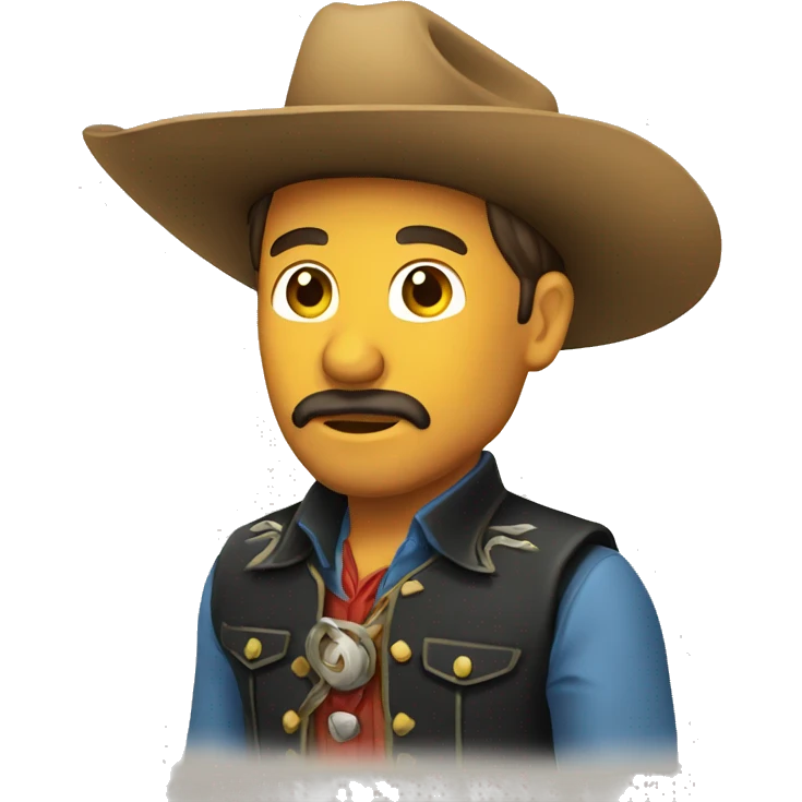 Vaquero cansado emoji
